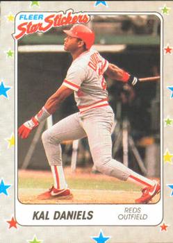 1988 Fleer Sticker Baseball Cards        082      Kal Daniels
